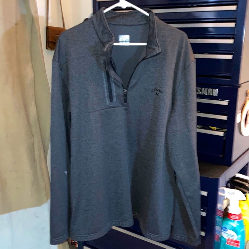 Mens XXL weatherproof CALLAWAY pullover.  Front zip pocket
